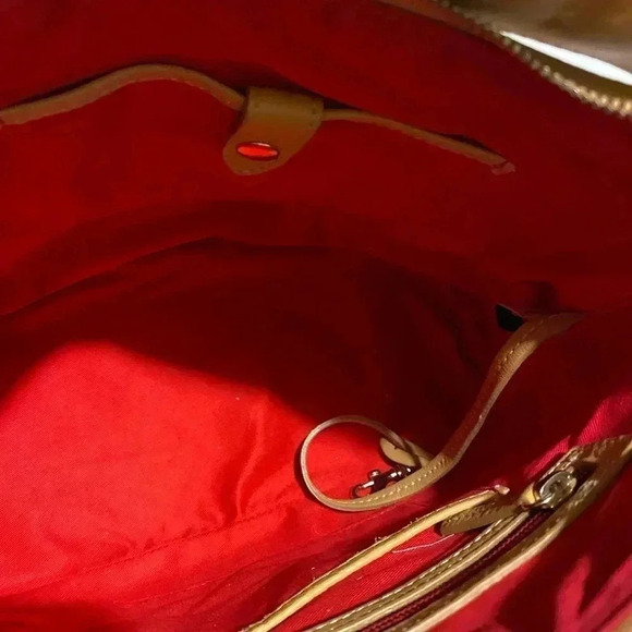 Dooney & Bourke vintage beige canvas satchel bag - Picture 11 of 16